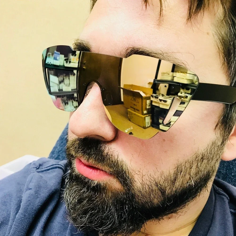 Shield Sunglasses Mirrored Lens Fashion Futuristic‎ Visor Sun Glasses